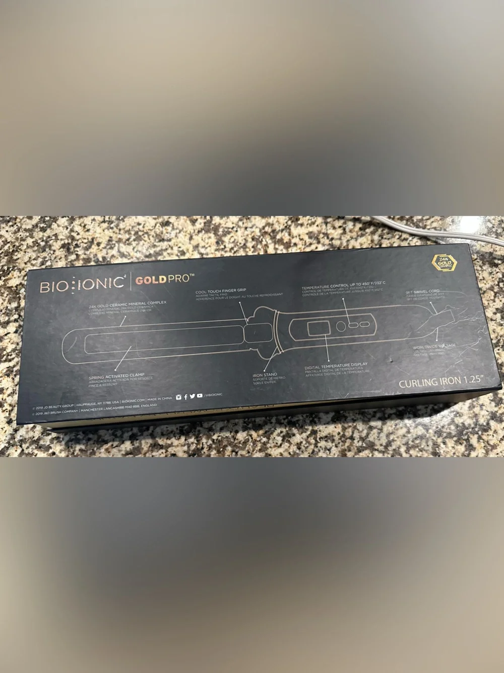 Bio Ionic GoldPro 1.25in curling Iron